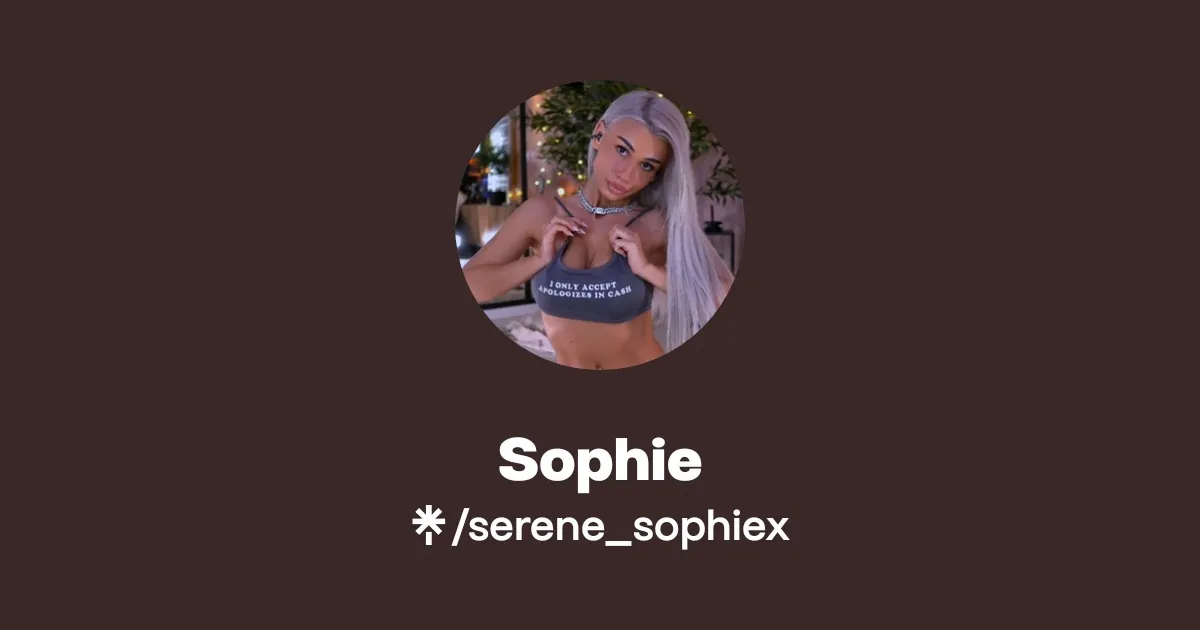 SereneSophie — OnlyFans leaks, nudes & cam replays